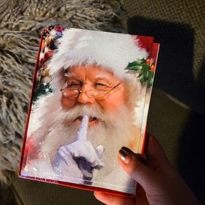 Santa Christmas Cards (sparkly)